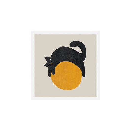 Cat with ball Art Print Gallery Image 2