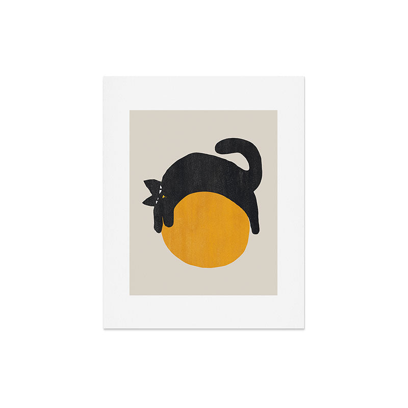 Cat with ball Art Print Gallery Image 6