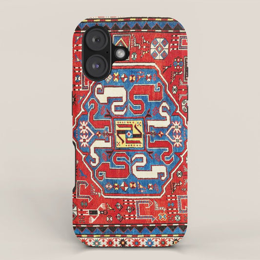 Chondzoresk Karabagh Caucasian Antique Carpet Print iPhone Case Gallery Image 1