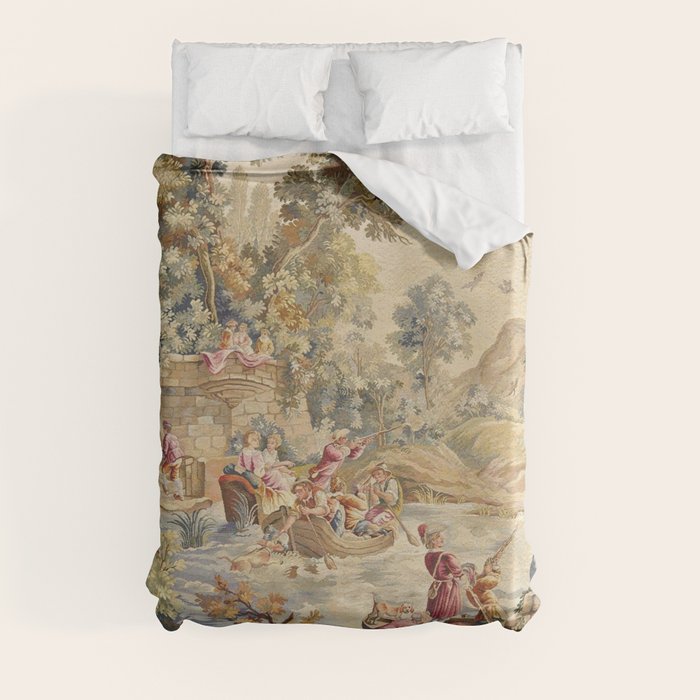 Antique Aubusson Louis XV French Tapestry Duvet Cover Gallery Image 8