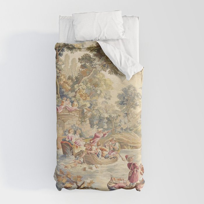 Antique Aubusson Louis XV French Tapestry Duvet Cover Gallery Image 5