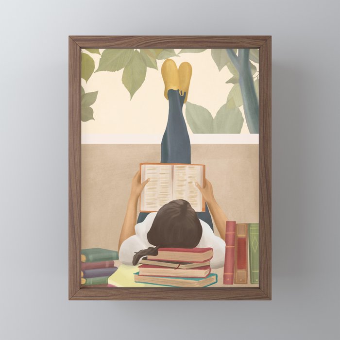 Bookworm Mini Art Print Gallery Image 2