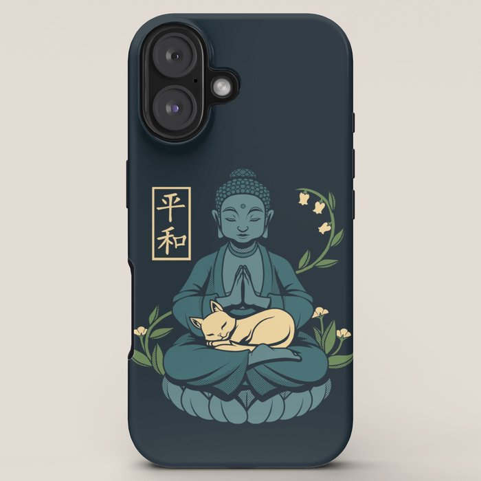 Cat Meditation Buddhism Buddha by Tobe Fonseca iPhone Case Gallery Image 5