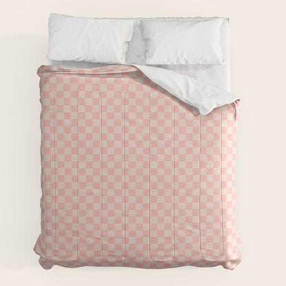 Check VII - Pink â Checkerboard Print Comforter Gallery Image 2