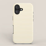 Lemon Honey Cream Stripe iPhone Case Gallery Image 1