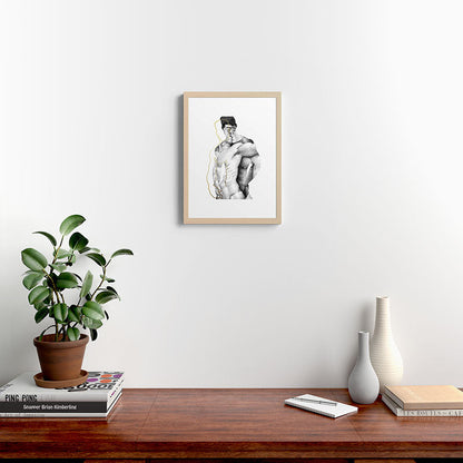 Figuration 1 (GOLD DOESN'T PRINT SHINY) Framed Art Print Gallery Image 10