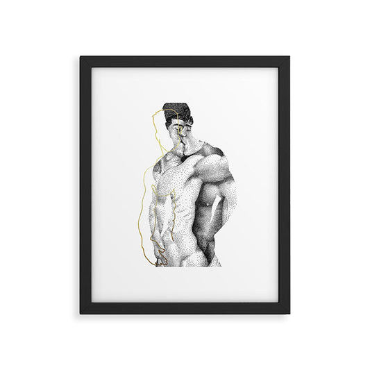 Figuration 1 (GOLD DOESN'T PRINT SHINY) Framed Art Print Gallery Image 1