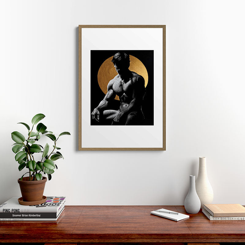 Luminosity of Apollo (gold doesn't print shiny) Framed Art Print Gallery Image 8
