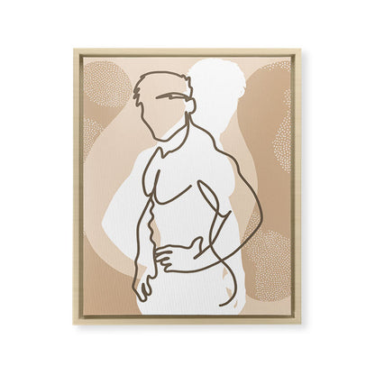 NOODDOOD Lines 17 Framed Canvas Print Gallery Image 9