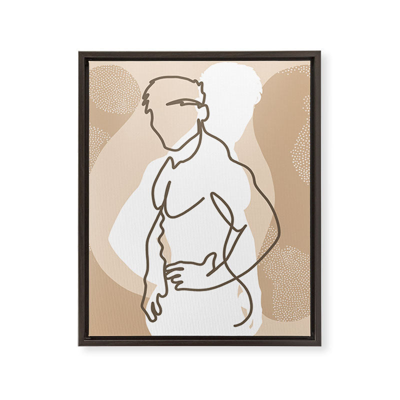 NOODDOOD Lines 17 Framed Canvas Print Gallery Image 6
