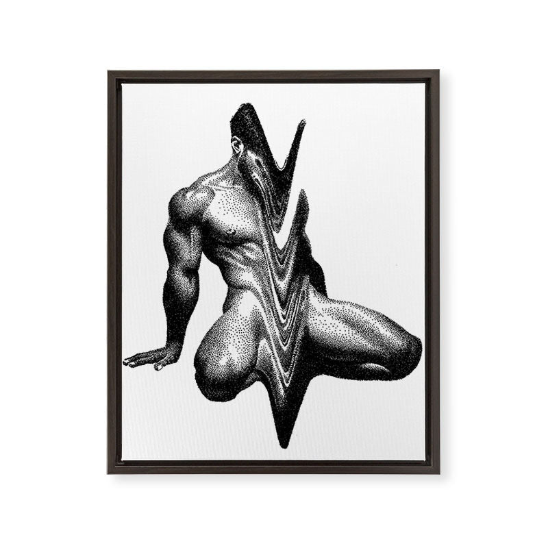 Wavy 3 NOODDOODs Framed Canvas Print Gallery Image 5