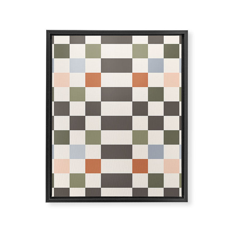Fall Checkerboard Framed Canvas Print Gallery Image 4