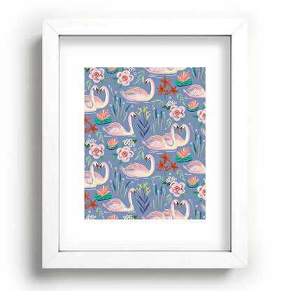 Swan Pattern Framed Art Print Gallery Image 104