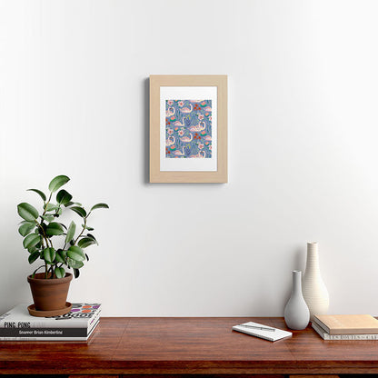 Swan Pattern Framed Art Print Gallery Image 62
