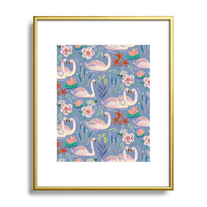 Swan Pattern Framed Art Print Gallery Image 120