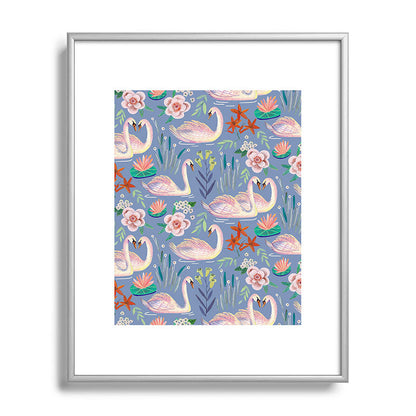 Swan Pattern Framed Art Print Gallery Image 131