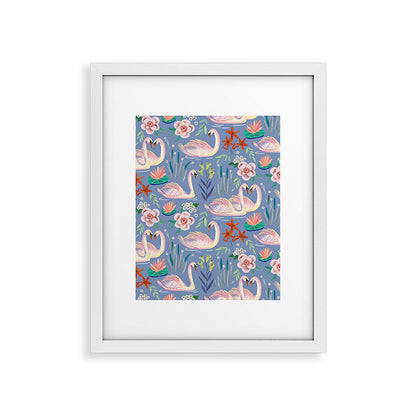 Swan Pattern Framed Art Print Gallery Image 30