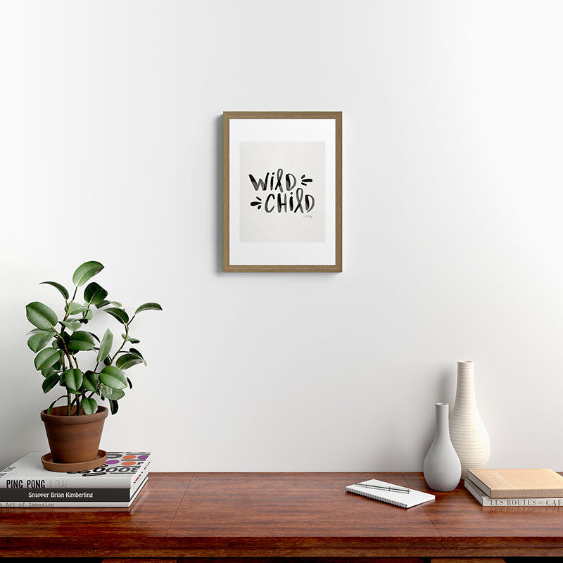 Wild Child - Black Framed Art Print Gallery Image 14