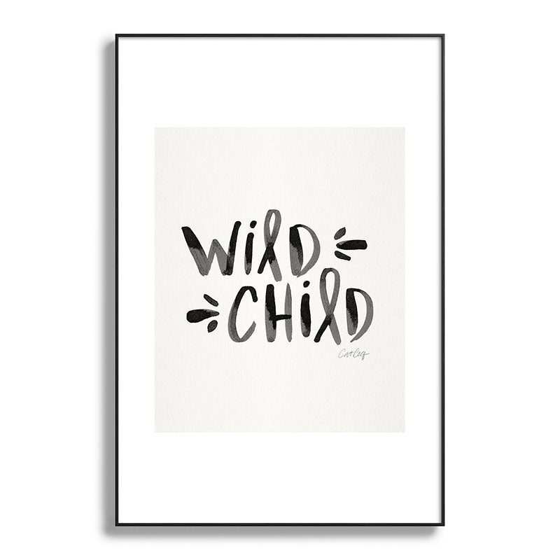 Wild Child - Black Framed Art Print Gallery Image 117