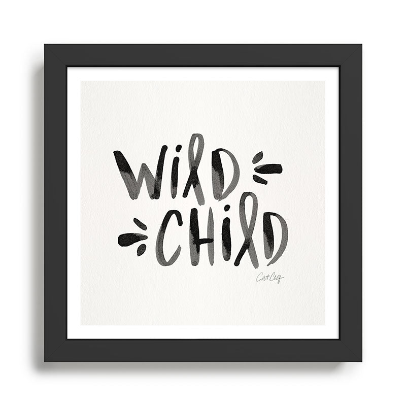 Wild Child - Black Framed Art Print Gallery Image 2