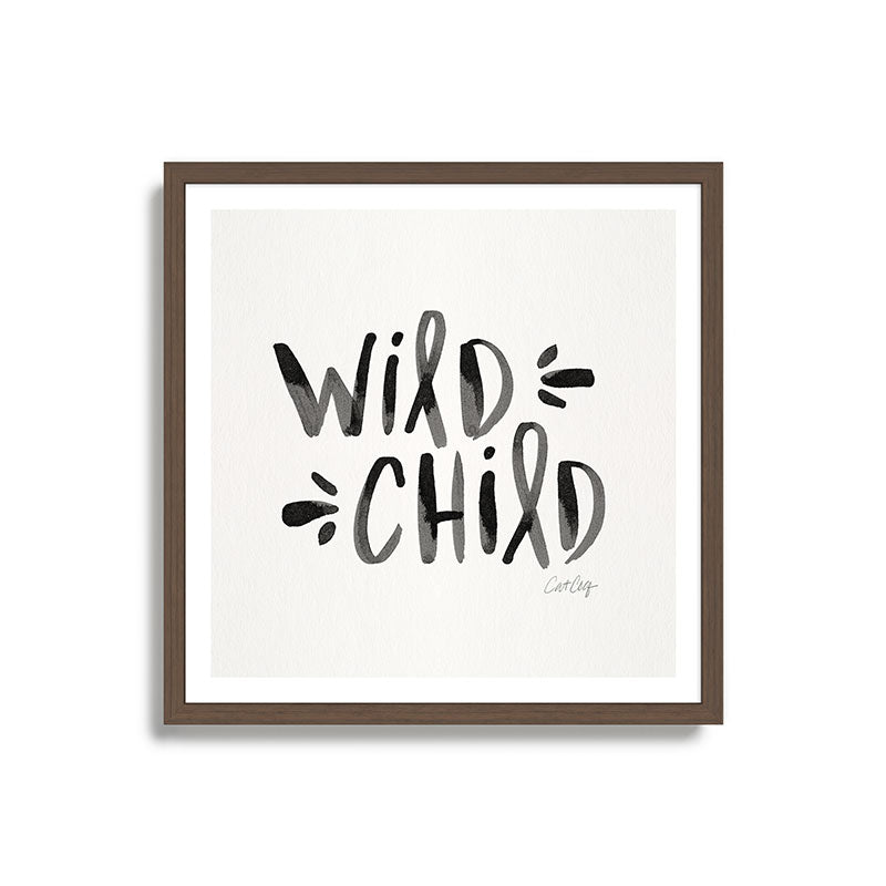 Wild Child - Black Framed Art Print Gallery Image 17