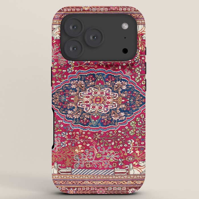 Qashqaâi Antique Fars Persian Rug Print iPhone Case Gallery Image 7