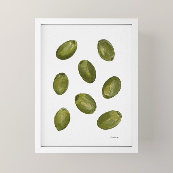 Green Olives Mini Art Print Gallery Image 4