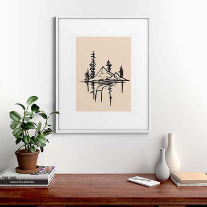 Abstract Landscape II Framed Art Print Gallery Image 28