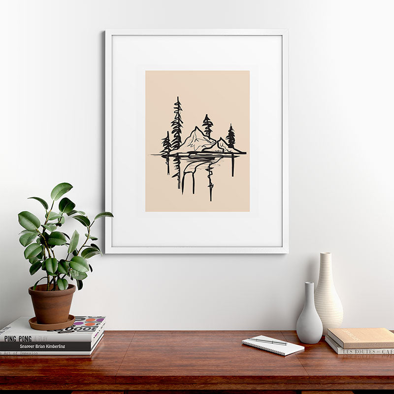 Abstract Landscape II Framed Art Print Gallery Image 56