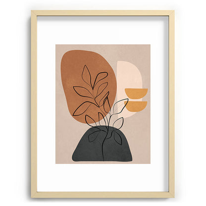 Abstract Minimal Plant 1 Framed Art Print Gallery Image 72