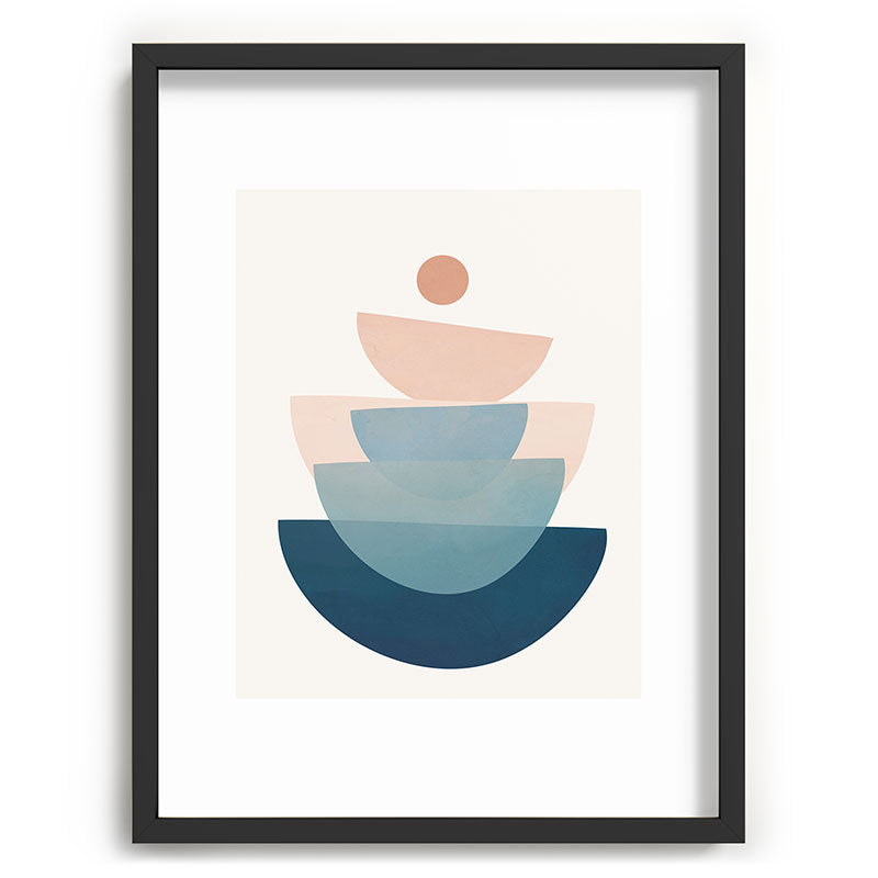 Abstract Minimal Shapes 31 Framed Art Print Gallery Image 84