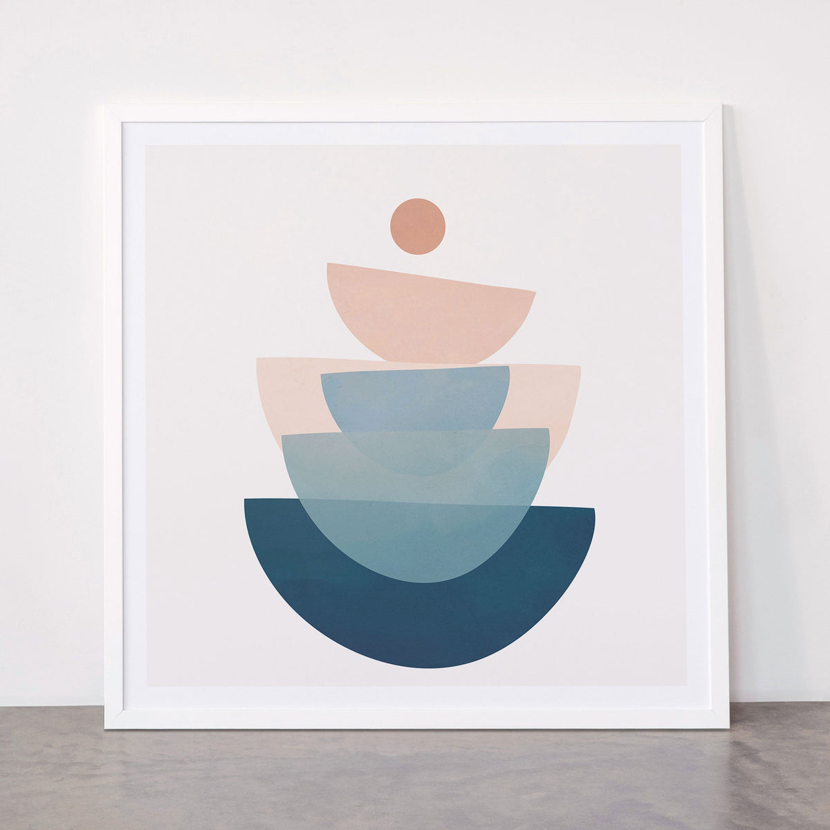 Abstract Minimal Shapes 31 Framed Art Print Gallery Image 87