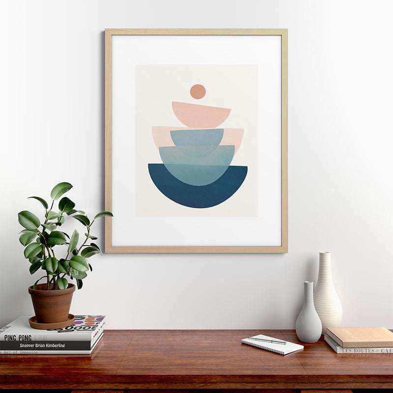 Abstract Minimal Shapes 31 Framed Art Print Gallery Image 67