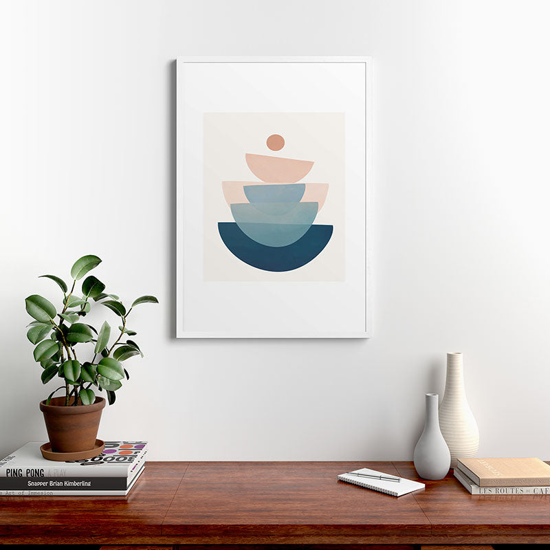 Abstract Minimal Shapes 31 Framed Art Print Gallery Image 37