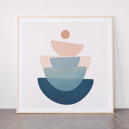 Abstract Minimal Shapes 31 Framed Art Print Gallery Image 33