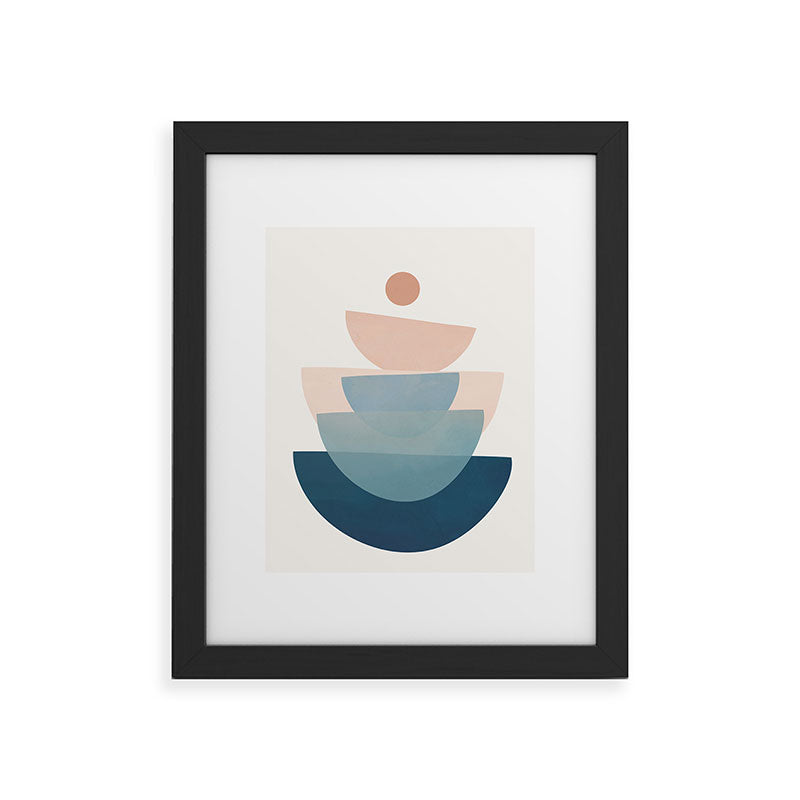 Abstract Minimal Shapes 31 Framed Art Print Gallery Image 47