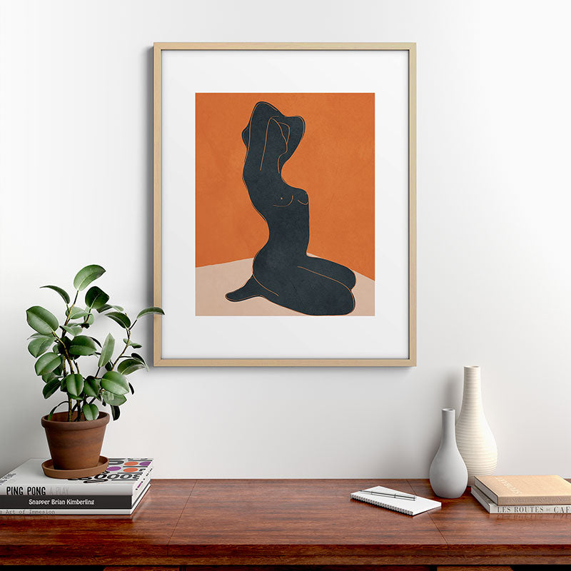 Abstract Nude IV Framed Art Print Gallery Image 21