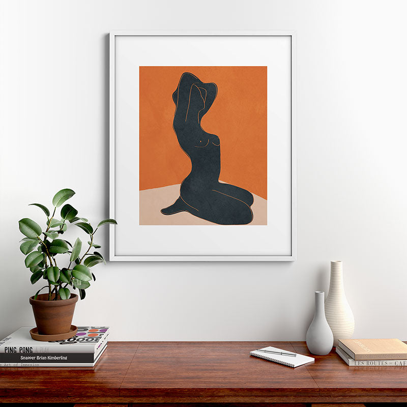 Abstract Nude IV Framed Art Print Gallery Image 28