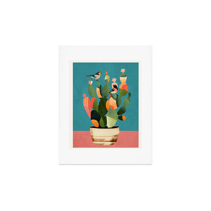 Cactus and Birds 2 Art Print Gallery Image 2