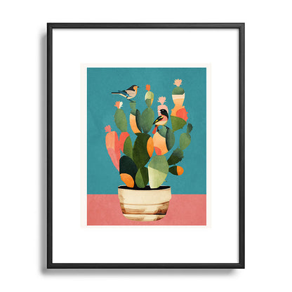 Cactus and Birds 2 Framed Art Print Gallery Image 82