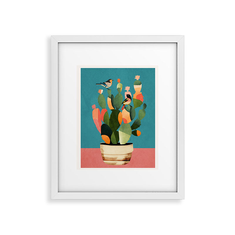Cactus and Birds 2 Framed Art Print Gallery Image 26