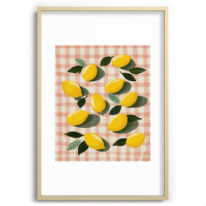 Lemon Picnic Still Life Framed Art Print Gallery Image 74