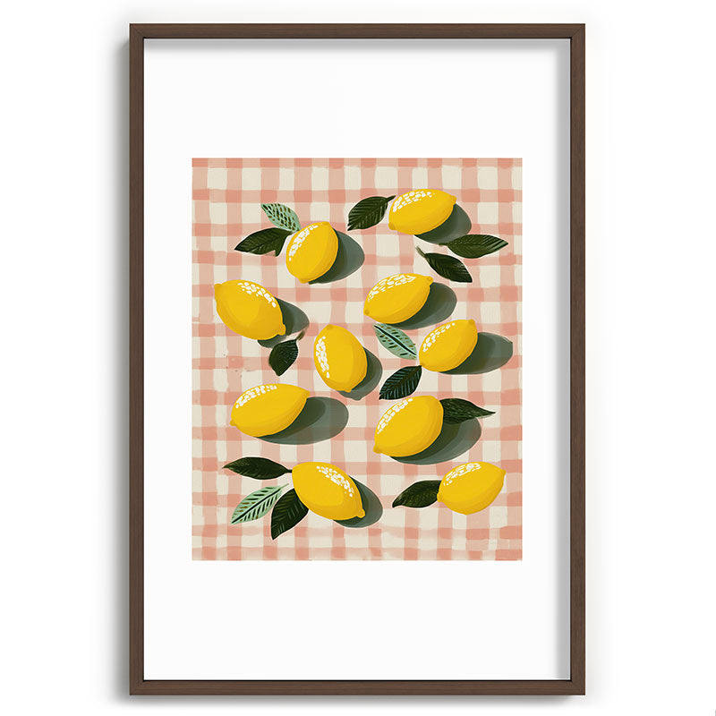 Lemon Picnic Still Life Framed Art Print Gallery Image 68