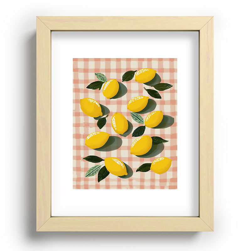 Lemon Picnic Still Life Framed Art Print Gallery Image 70