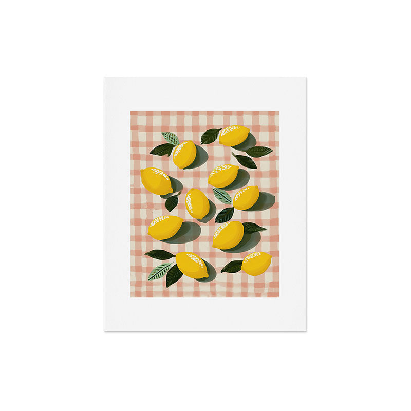Lemon Picnic Still Life Art Print Gallery Image 5