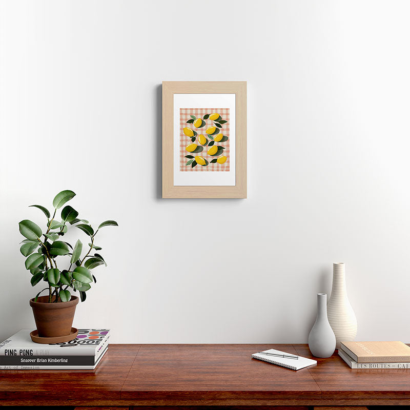 Lemon Picnic Still Life Framed Art Print Gallery Image 45