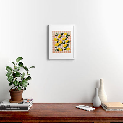 Lemon Picnic Still Life Framed Art Print Gallery Image 24