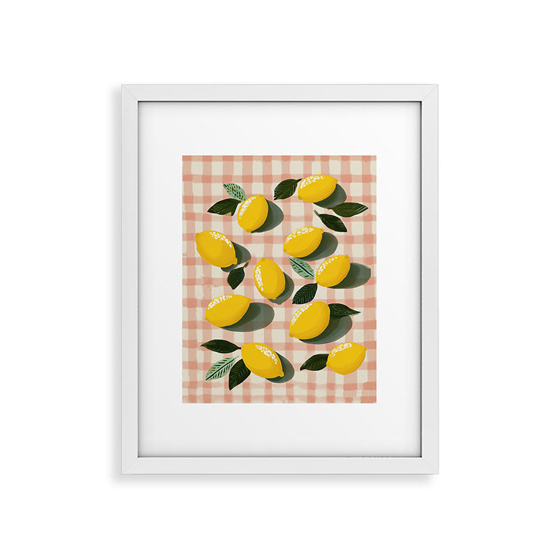 Lemon Picnic Still Life Framed Art Print Gallery Image 23