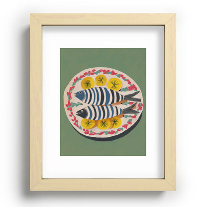 Mediterranean Fish Plate Framed Art Print Gallery Image 70