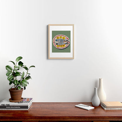 Mediterranean Fish Plate Framed Art Print Gallery Image 17